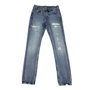 Levi Orange Tab 505 Womens Size 26 Distressed Denim Jeans